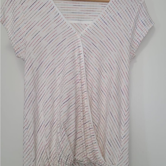 Maeve Anthropologie Rainbow Leila Wrap Top Size M - Picture 4 of 6